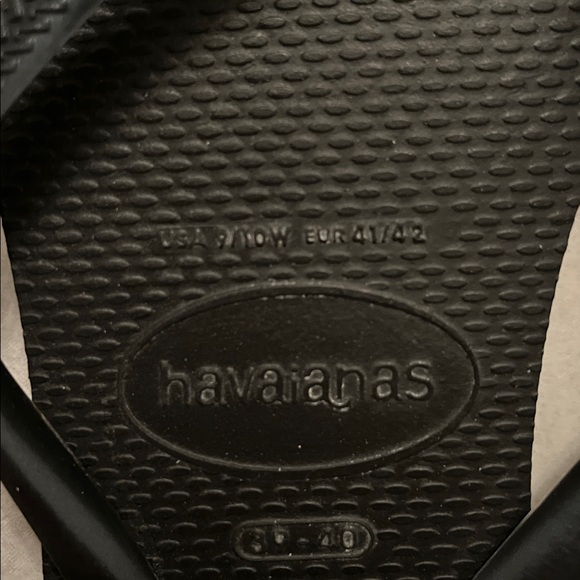 Havaianas Sleek Black Sandals - Picture 2 of 3